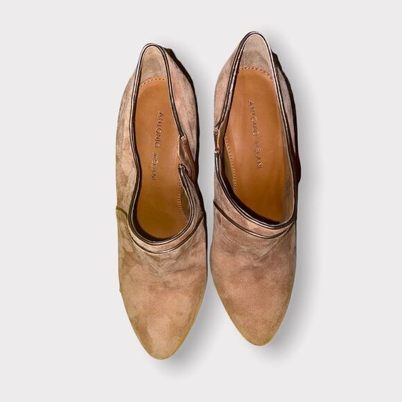 Antonio Melani Tan Suede Booties  Size 9.5 M - Picture 1 of 5